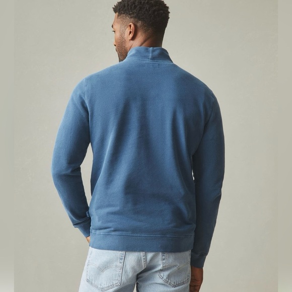 American Giant Grey French Terry Half Zip Sweater Size M - Picture 3 of 5